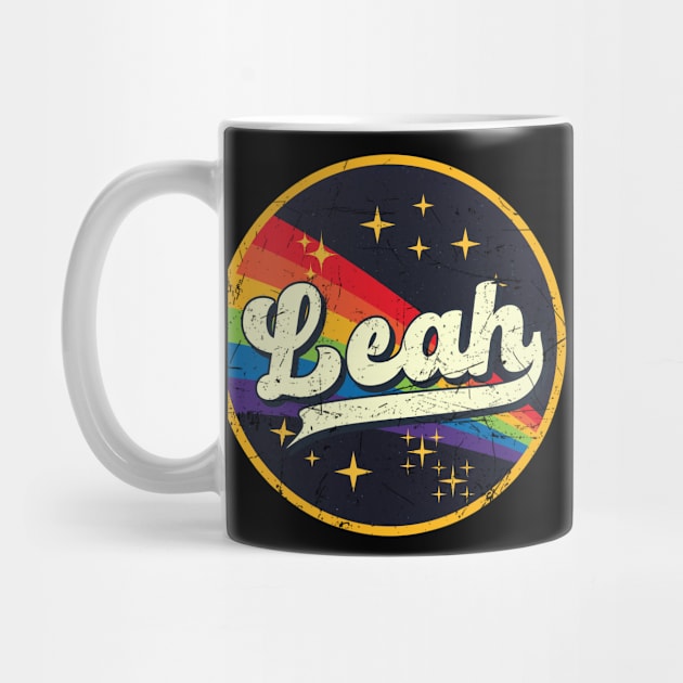 Leah // Rainbow In Space Vintage Grunge-Style by LMW Art